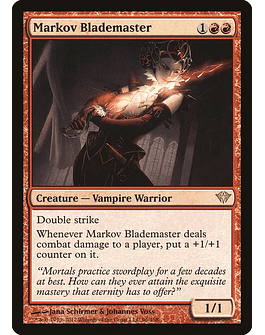Carta Magic - FOIL Markov Blademaster - Idioma: Español - Edicion: Dark Ascension