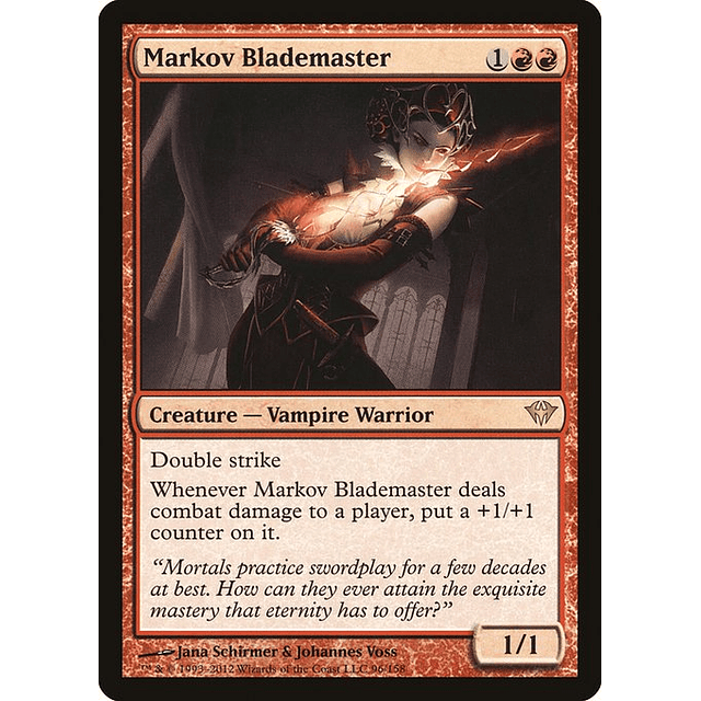 Carta Magic - FOIL Markov Blademaster - Idioma: Español - Edicion: Dark Ascension