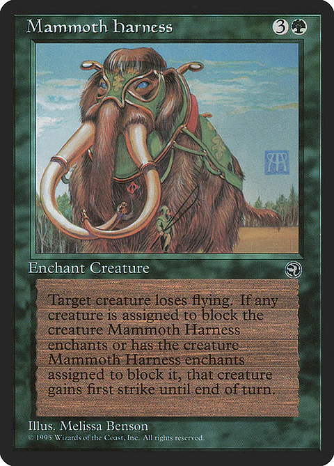 Carta Magic - Mammoth Harness - Idioma: Ingles - Edicion: Homelands