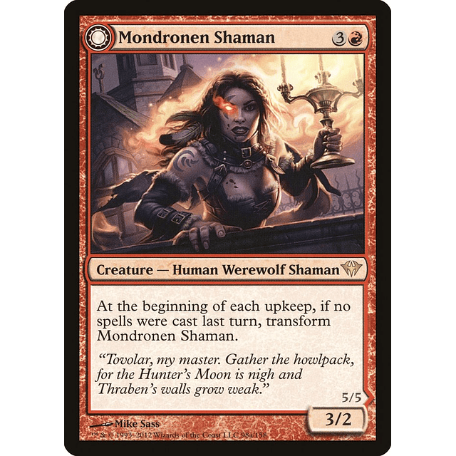 Carta Magic - FOIL Mondronen Shaman - Idioma: Español - Edicion: Dark Ascension