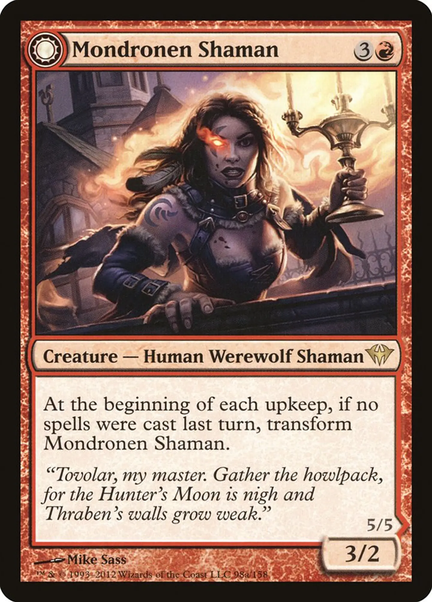 Carta Magic - FOIL Mondronen Shaman - Idioma: Español - Edicion: Dark Ascension 1