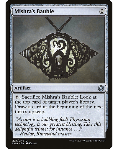 Carta Magic - Mishra's Bauble - Idioma: Ingles - Edicion: Iconic Masters