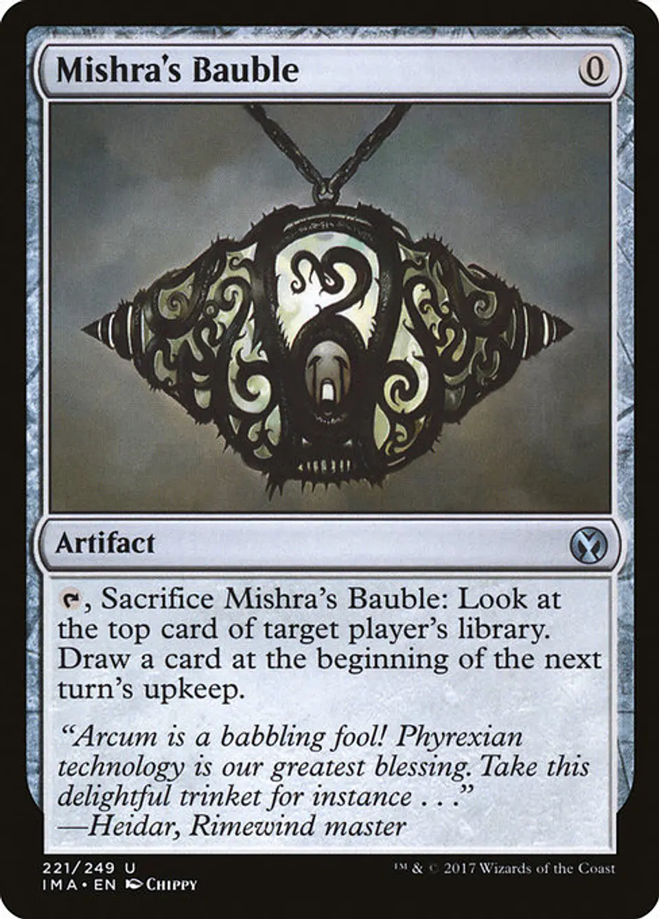 Carta Magic - Mishra's Bauble - Idioma: Ingles - Edicion: Iconic Masters 1