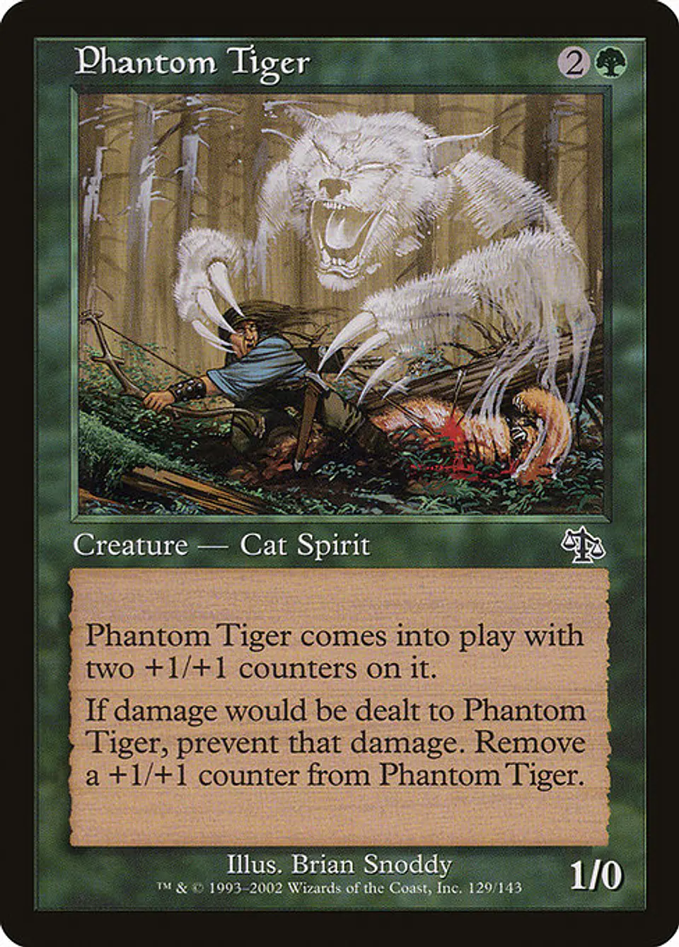 Carta Magic - FOIL Phantom Tiger - Idioma: Ingles - Edicion: Judgment 1