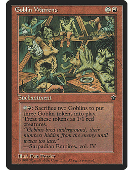 Carta Magic - Goblin Warrens - Idioma: Ingles - Edicion: Fallen Empires