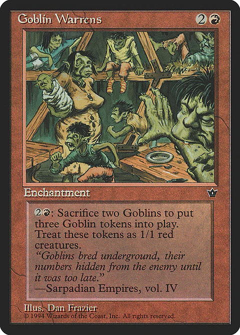 Carta Magic - Goblin Warrens - Idioma: Ingles - Edicion: Fallen Empires