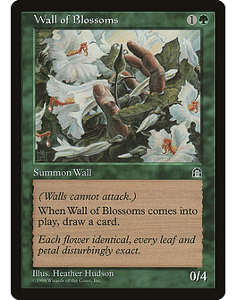 Carta Magic - Wall of Blossoms - Idioma: Español - Edicion: Stronghold