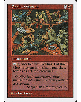 Carta Magic - Goblin Warrens - Idioma: Español - Edicion: Fifth Edition
