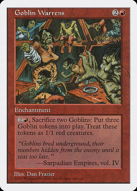Carta Magic - Goblin Warrens - Idioma: Español - Edicion: Fifth Edition