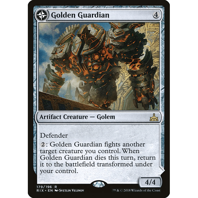 Carta Magic - Golden Guardian - Idioma: Español - Edicion: Rivals of Ixalan