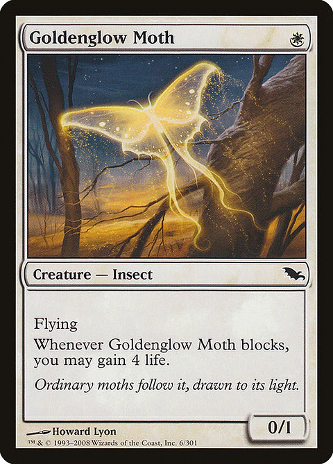 Carta Magic - FOIL Goldenglow Moth - Idioma: Ingles - Edicion: Shadowmoor