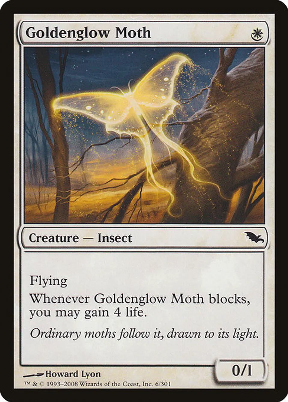 Carta Magic - FOIL Goldenglow Moth - Idioma: Ingles - Edicion: Shadowmoor 1