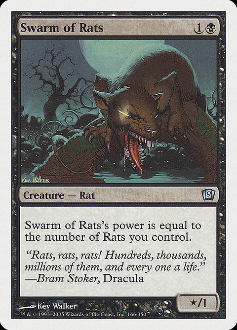 Carta Magic - Swarm of Rats - Idioma: Español - Edicion: Ninth Edition