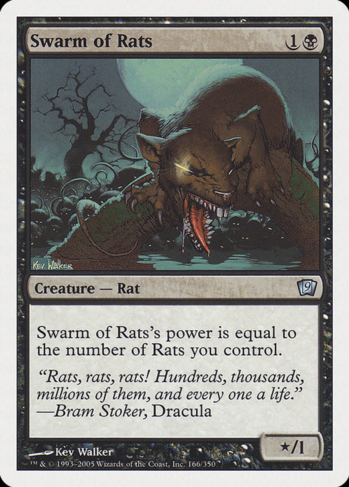 Carta Magic - Swarm of Rats - Idioma: Español - Edicion: Ninth Edition 1