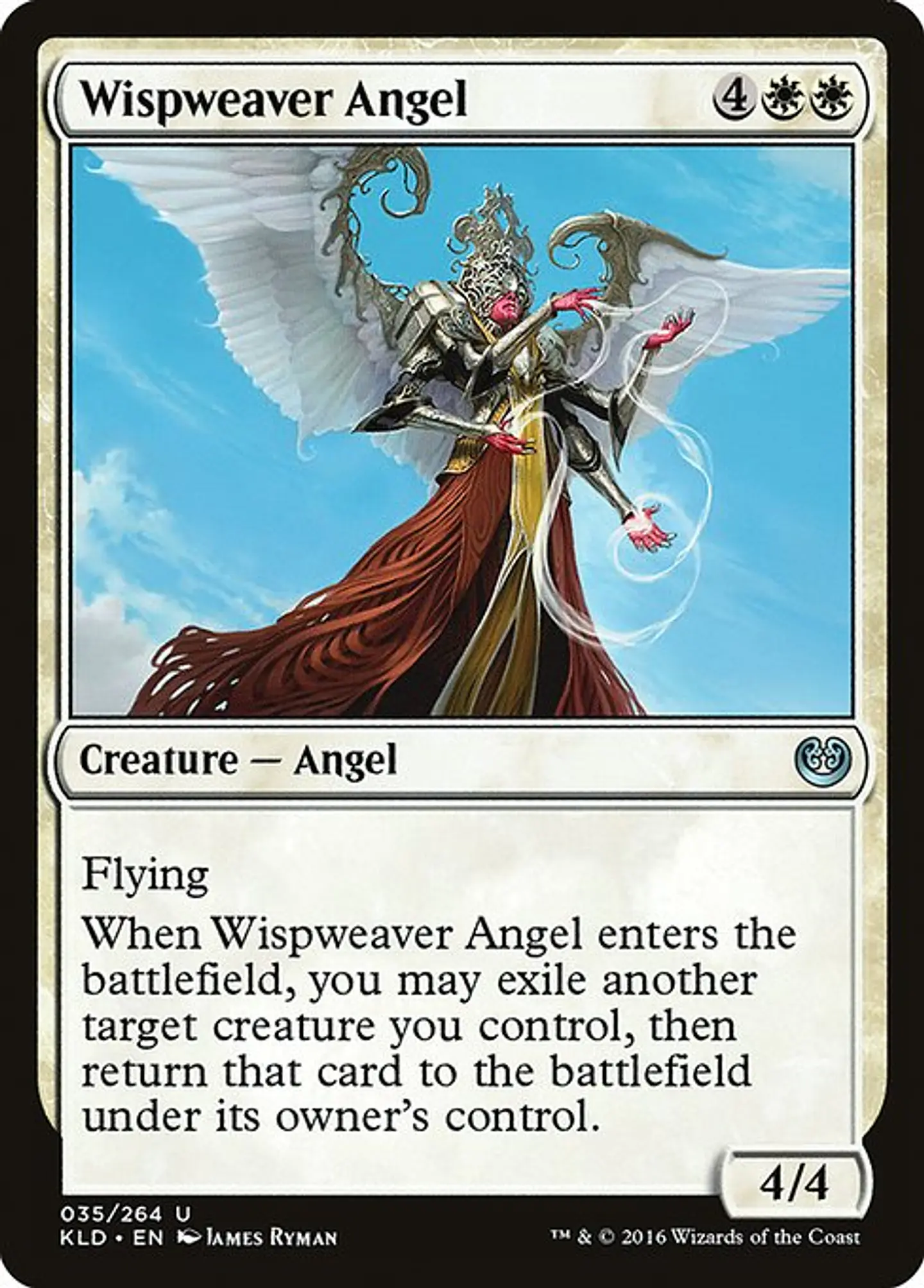 Carta Magic - FOIL Wispweaver Angel - Idioma: Español - Edicion: Kaladesh 1