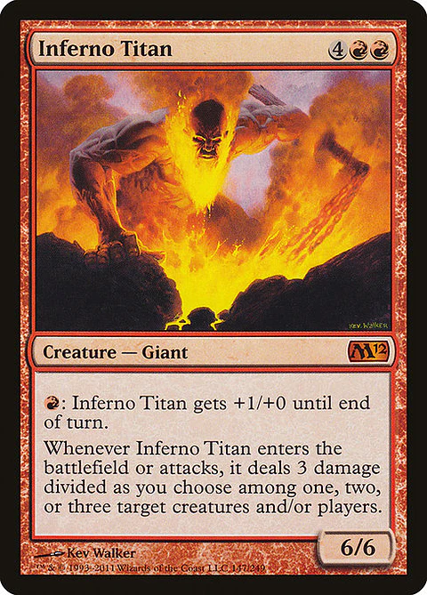Carta Magic - Inferno Titan - Idioma: Español - Edicion: Magic 2012