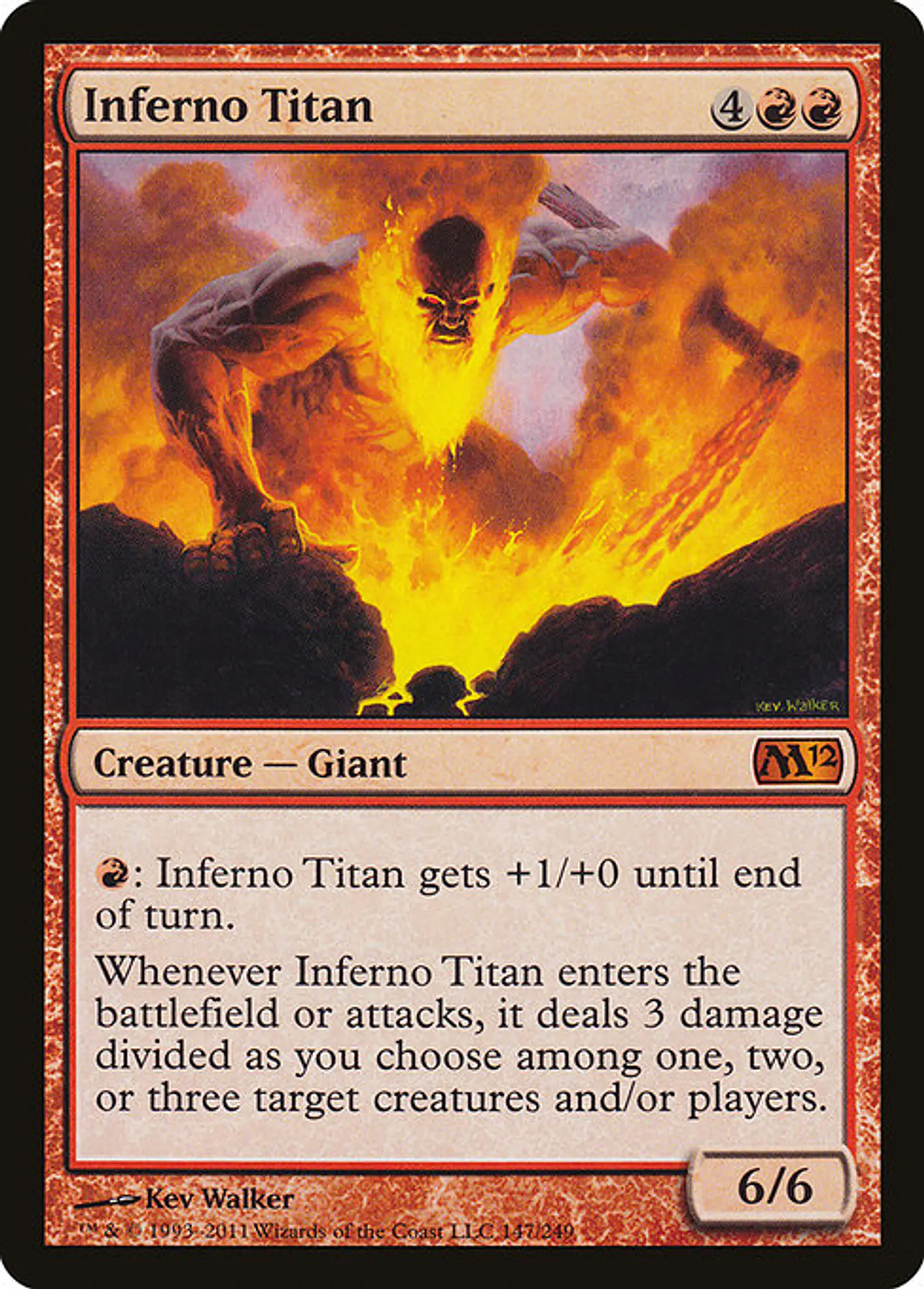 Carta Magic - Inferno Titan - Idioma: Español - Edicion: Magic 2012 1
