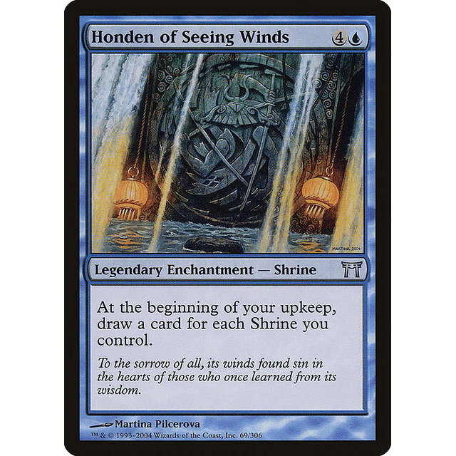 Carta Magic - Honden of Seeing Winds - Idioma: Español - Edicion: Champions of Kamigawa