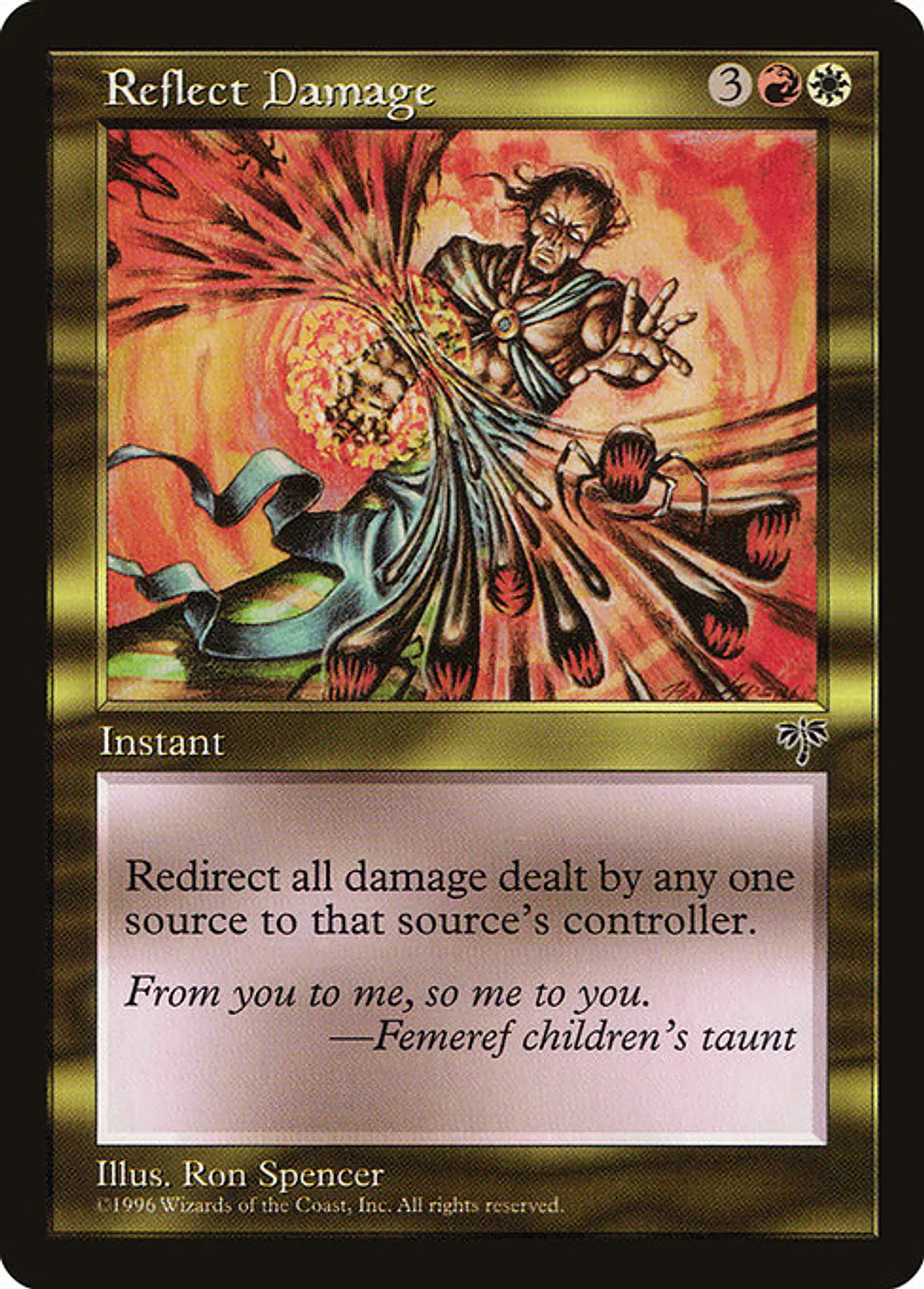 Carta Magic - Reflect Damage - Idioma: Ingles - Edicion: Mirage 1