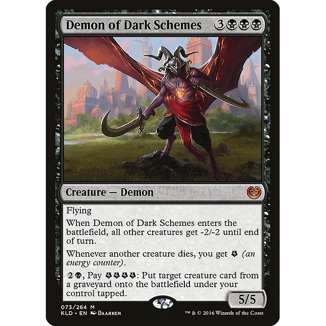 Carta Magic - Demon of Dark Schemes - Idioma: Español - Edicion: Kaladesh