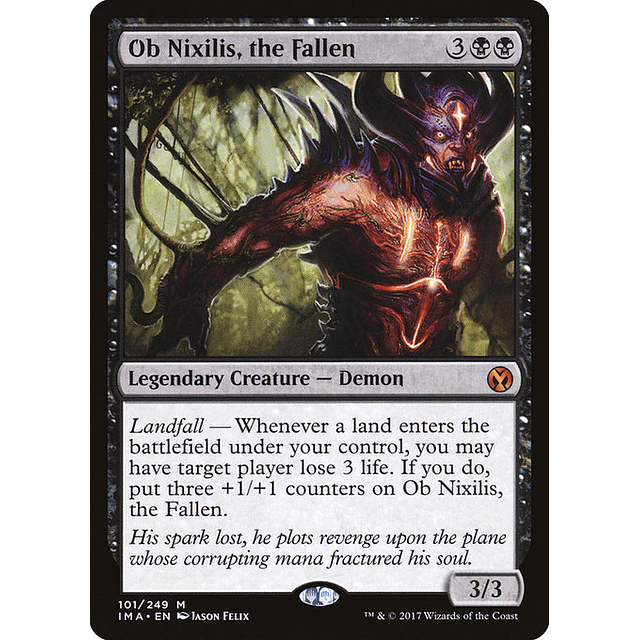 Carta Magic - Ob Nixilis, the Fallen - Idioma: Ingles - Edicion: Iconic Masters