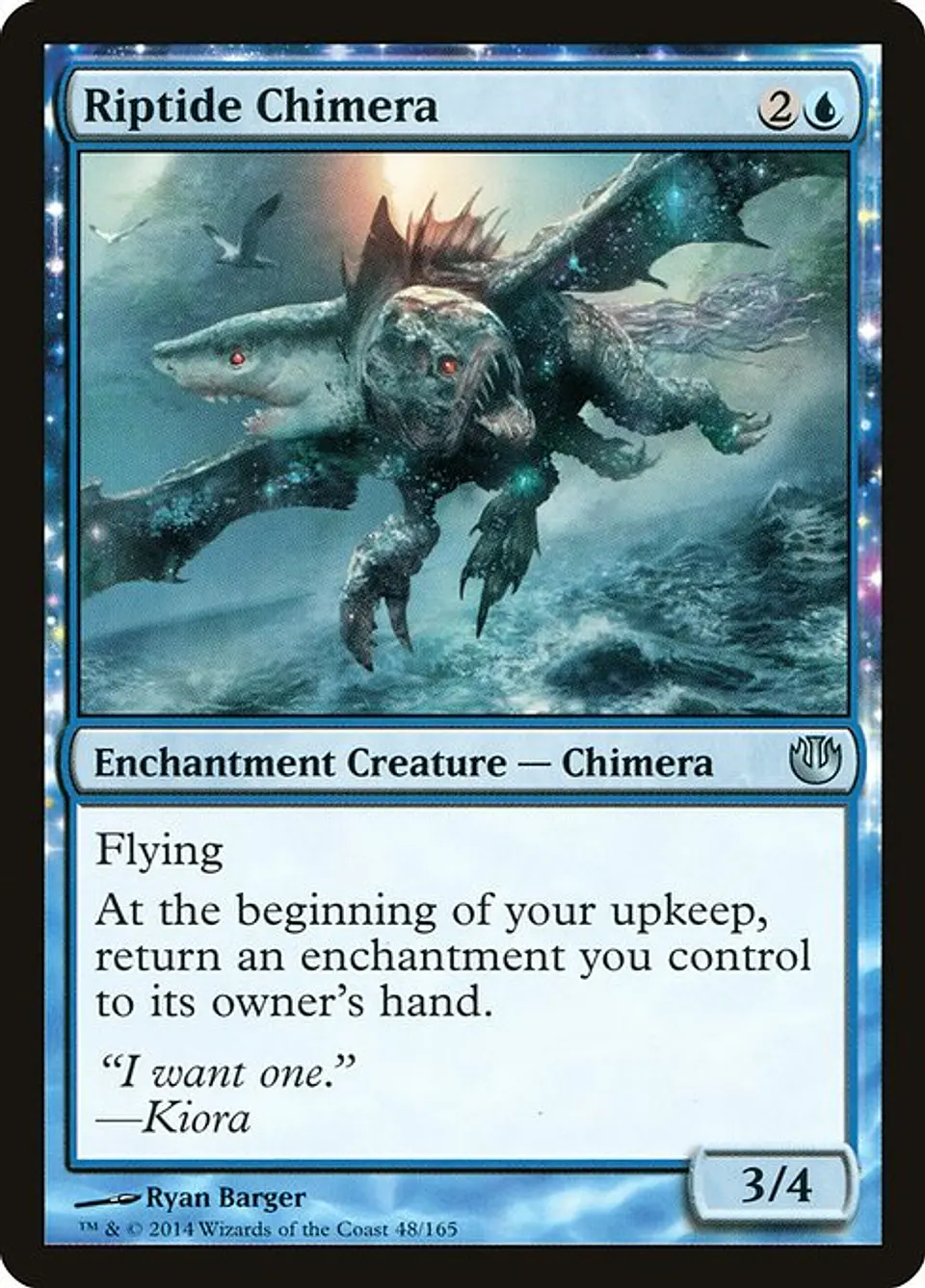 Carta Magic - FOIL Riptide Chimera - Idioma: Español - Edicion: Journey into Nyx 1