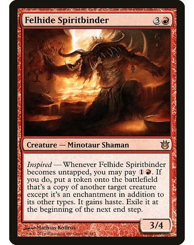 Carta Magic - FOIL Felhide Spiritbinder - Idioma: Español - Edicion: Born of the Gods