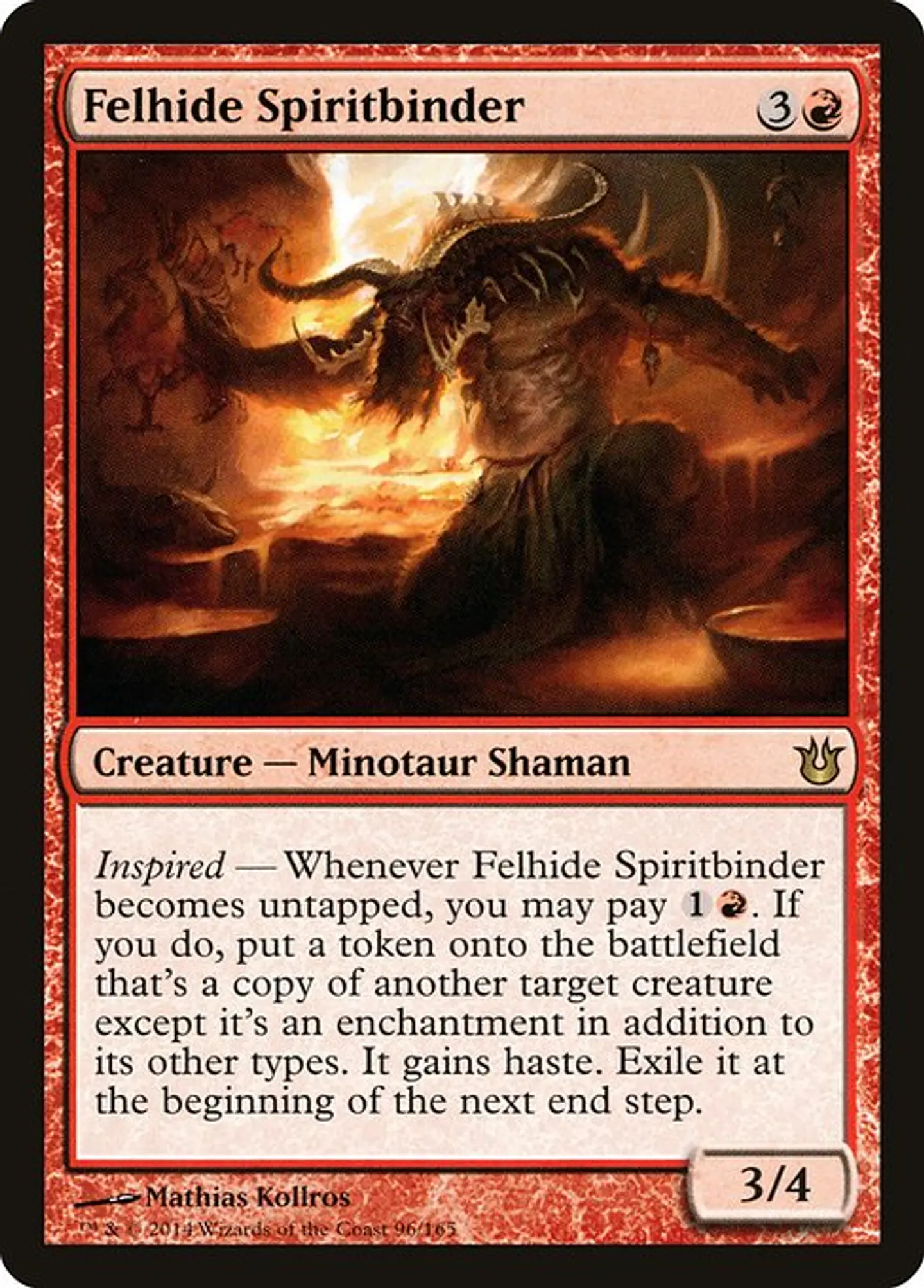 Carta Magic - FOIL Felhide Spiritbinder - Idioma: Español - Edicion: Born of the Gods 1