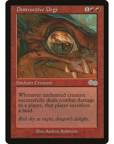 Carta Magic - Destructive Urge - Idioma: Ingles - Edicion: Urza's Saga