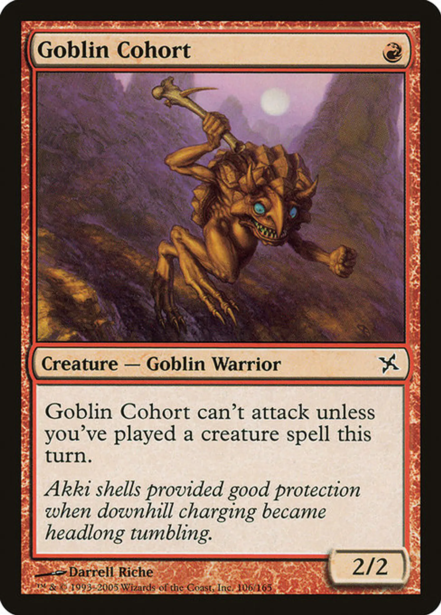 Carta Magic - FOIL Goblin Cohort - Idioma: Ingles - Edicion: Betrayers of Kamigawa 1