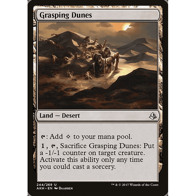 Carta Magic - FOIL Grasping Dunes - Idioma: Español - Edicion: Amonkhet