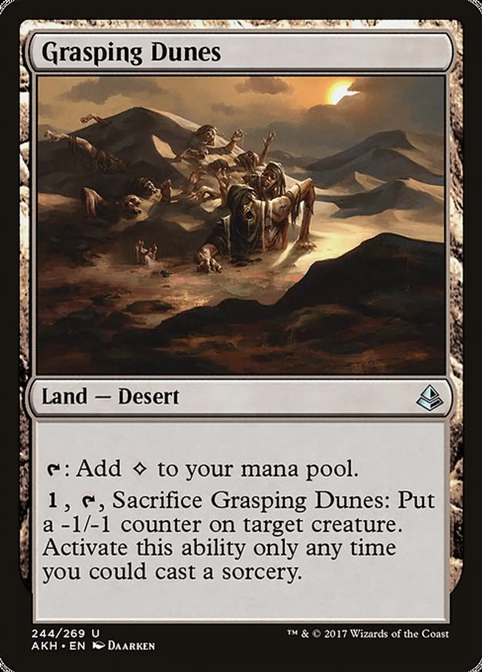Carta Magic - FOIL Grasping Dunes - Idioma: Español - Edicion: Amonkhet 1