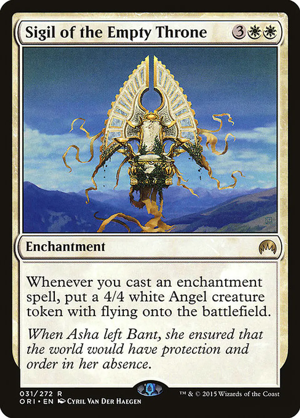 Carta Magic - Sigil of the Empty Throne - Idioma: Ingles - Edicion: Magic Origins 1