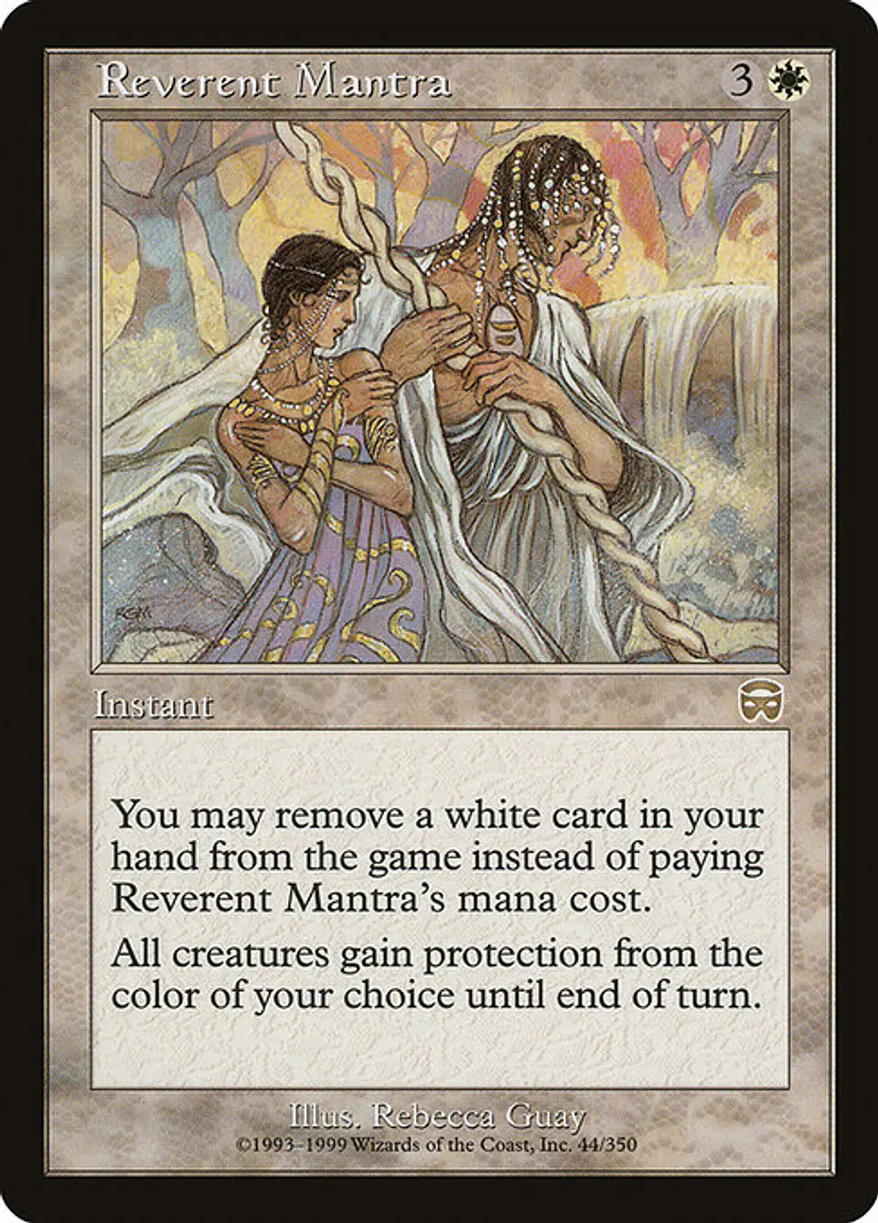 Carta Magic - Reverent Mantra - Idioma: Español - Edicion: Mercadian Masques 1