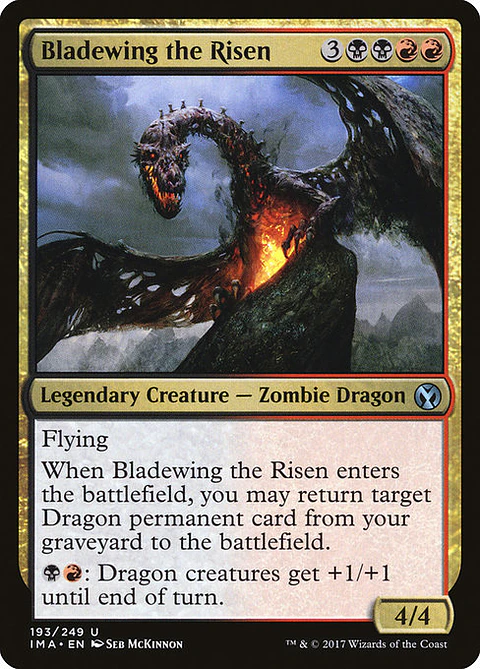 Carta Magic - Bladewing the Risen - Idioma: Ingles - Edicion: Iconic Masters