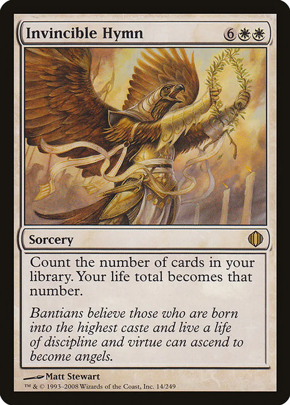 Carta Magic - FOIL Invincible Hymn - Idioma: Ingles - Edicion: Shards of Alara 1