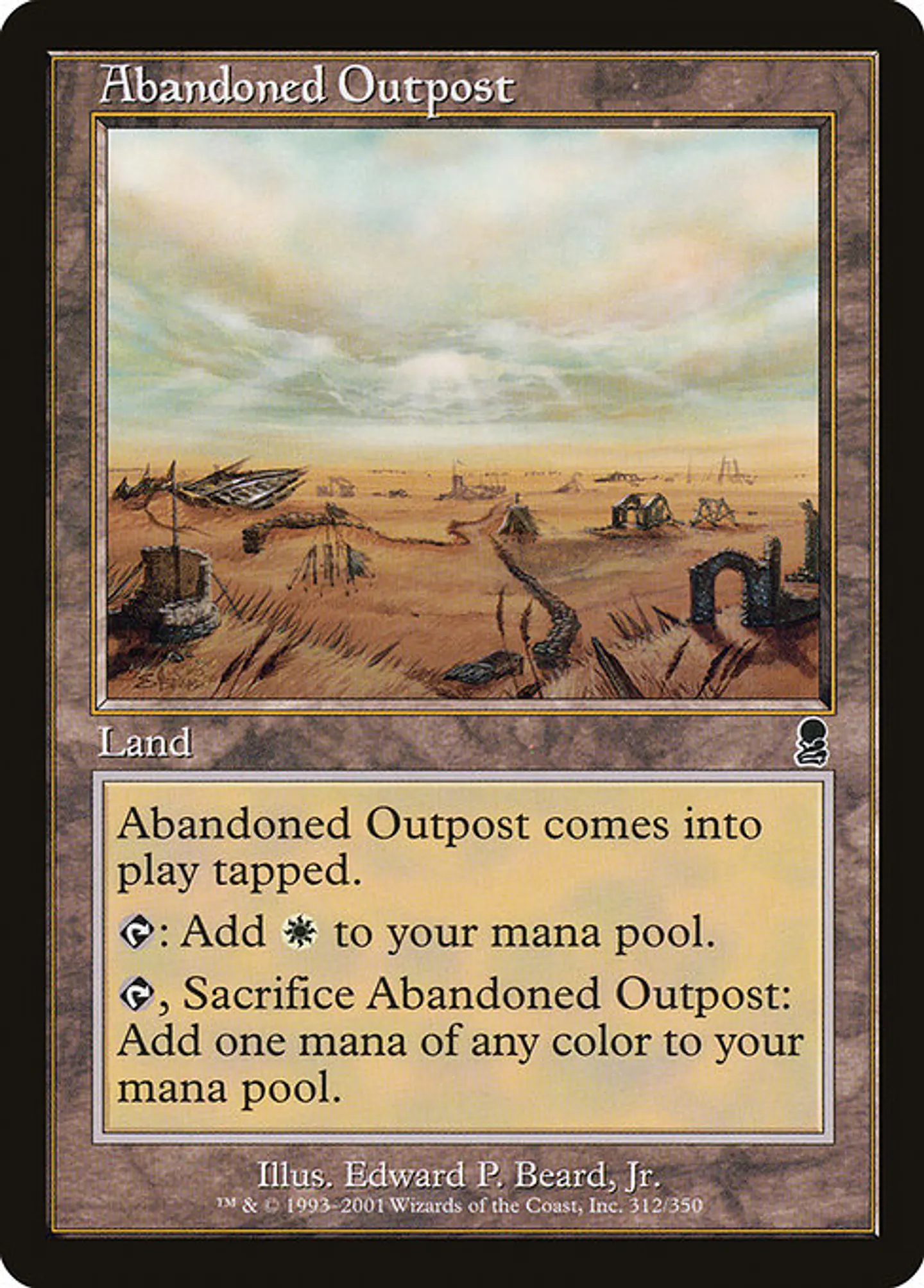 Carta Magic - FOIL Abandoned Outpost - Idioma: Ingles - Edicion: Odyssey 1