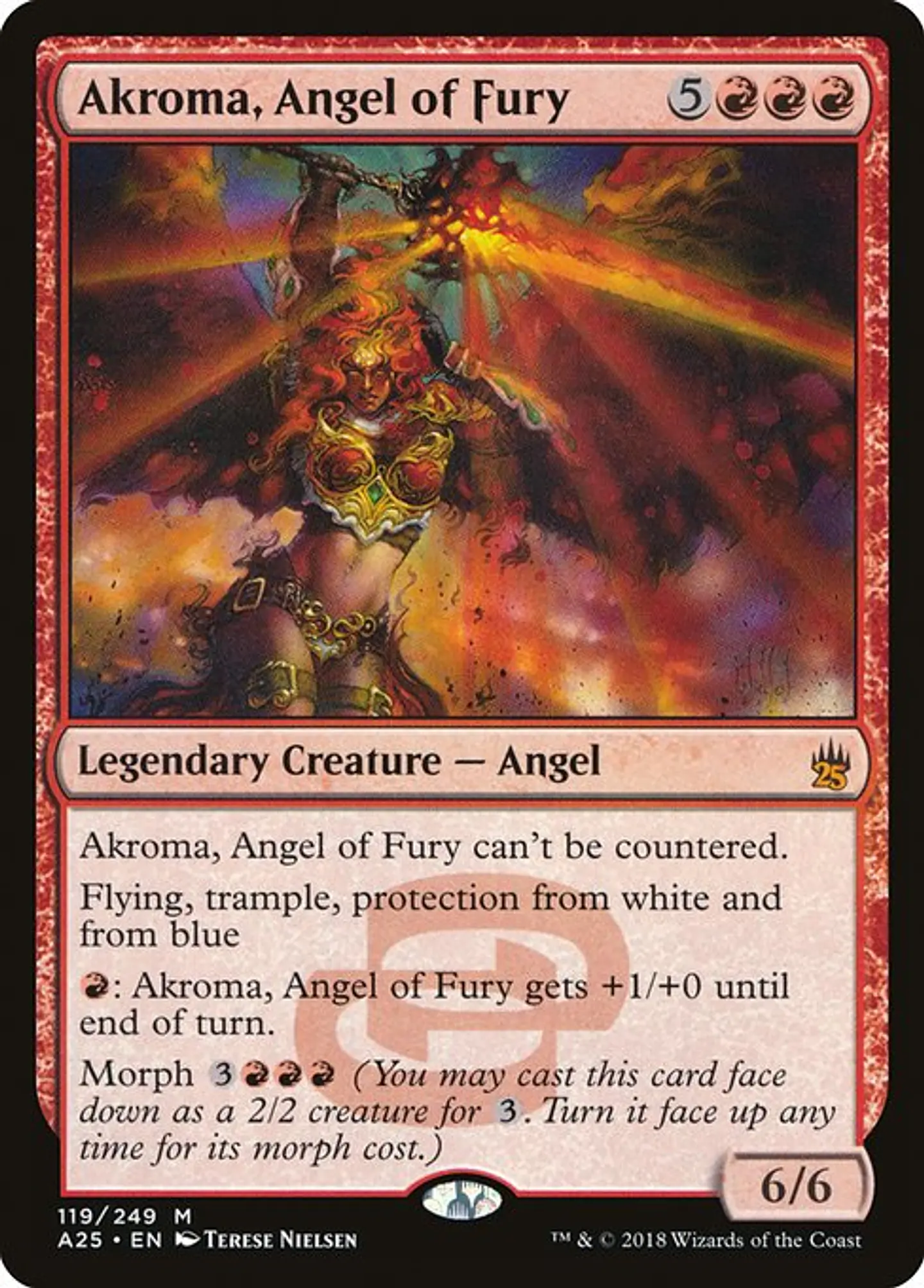 Carta Magic - Akroma, Angel of Fury - Idioma: Ingles - Edicion: Masters 25 1