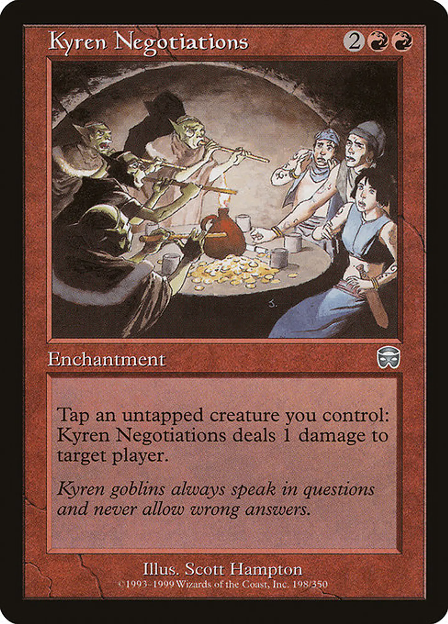 Carta Magic - Kyren Negotiations - Idioma: Ingles - Edicion: Mercadian Masques 1