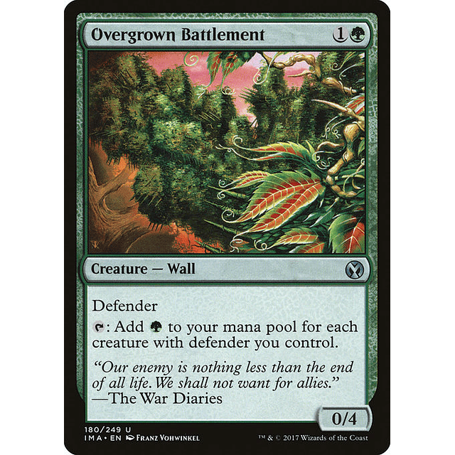 Carta Magic - FOIL Overgrown Battlement - Idioma: Ingles - Edicion: Iconic Masters