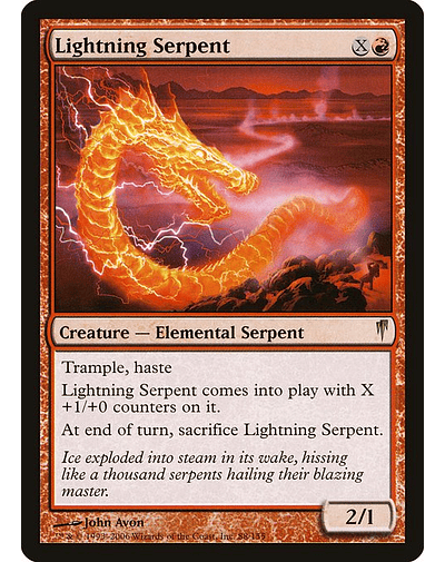 Carta Magic - Lightning Serpent - Idioma: Ingles - Edicion: Coldsnap