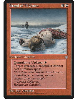 Carta Magic - Brand of Ill Omen - Idioma: Ingles - Edicion: Ice Age