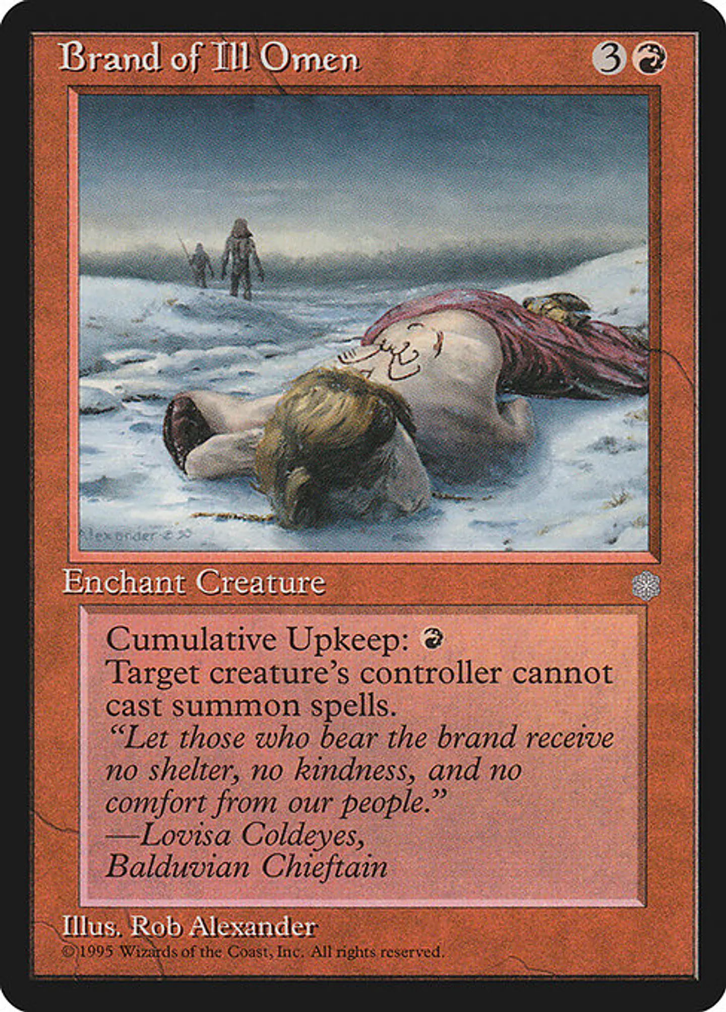 Carta Magic - Brand of Ill Omen - Idioma: Ingles - Edicion: Ice Age 1