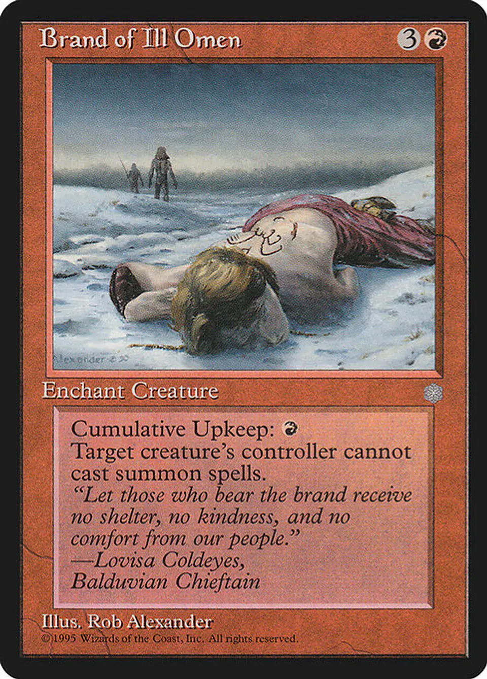 Carta Magic - Brand of Ill Omen - Idioma: Ingles - Edicion: Ice Age 1