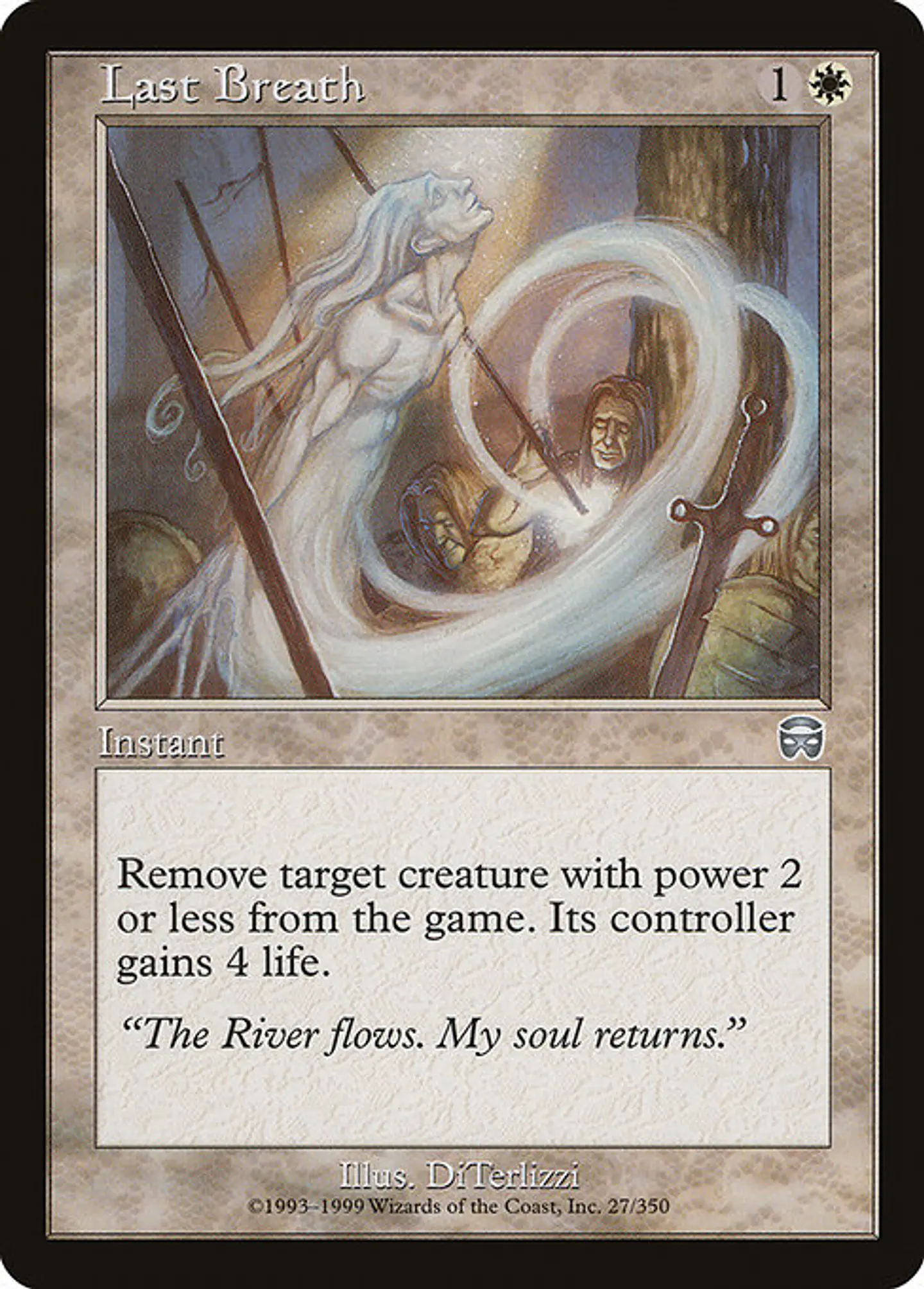 Carta Magic - FOIL Last Breath - Idioma: Ingles - Edicion: Mercadian Masques 1