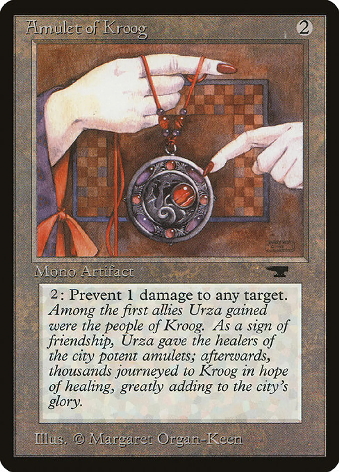 Carta Magic - Amulet of Kroog - Idioma: Ingles - Edicion: Antiquities 1