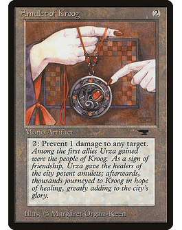 Carta Magic - Amulet of Kroog - Idioma: Ingles - Edicion: Antiquities