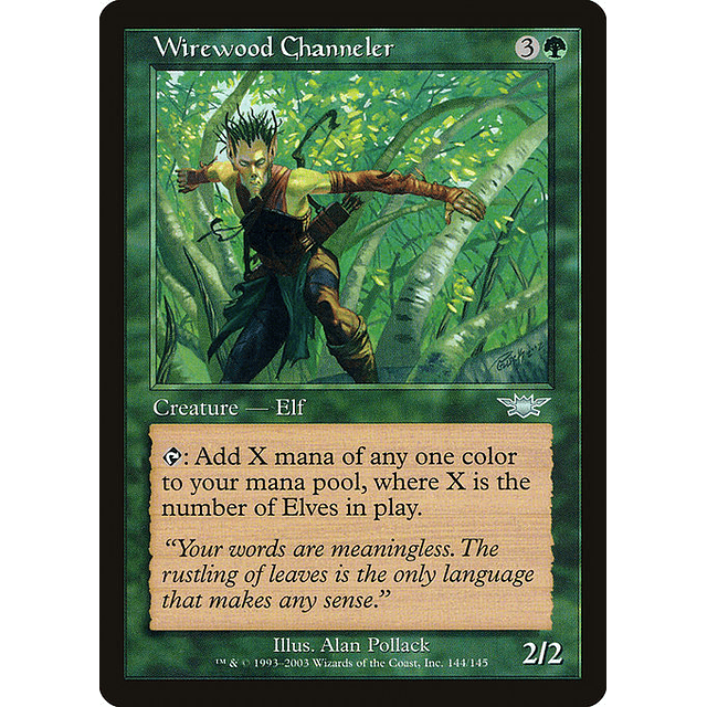 Carta Magic - Wirewood Channeler - Idioma: Ingles - Edicion: Legions