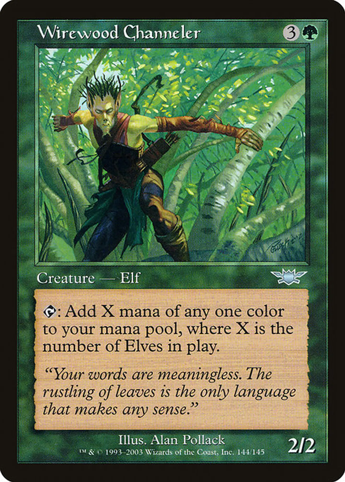 Carta Magic - Wirewood Channeler - Idioma: Ingles - Edicion: Legions 1