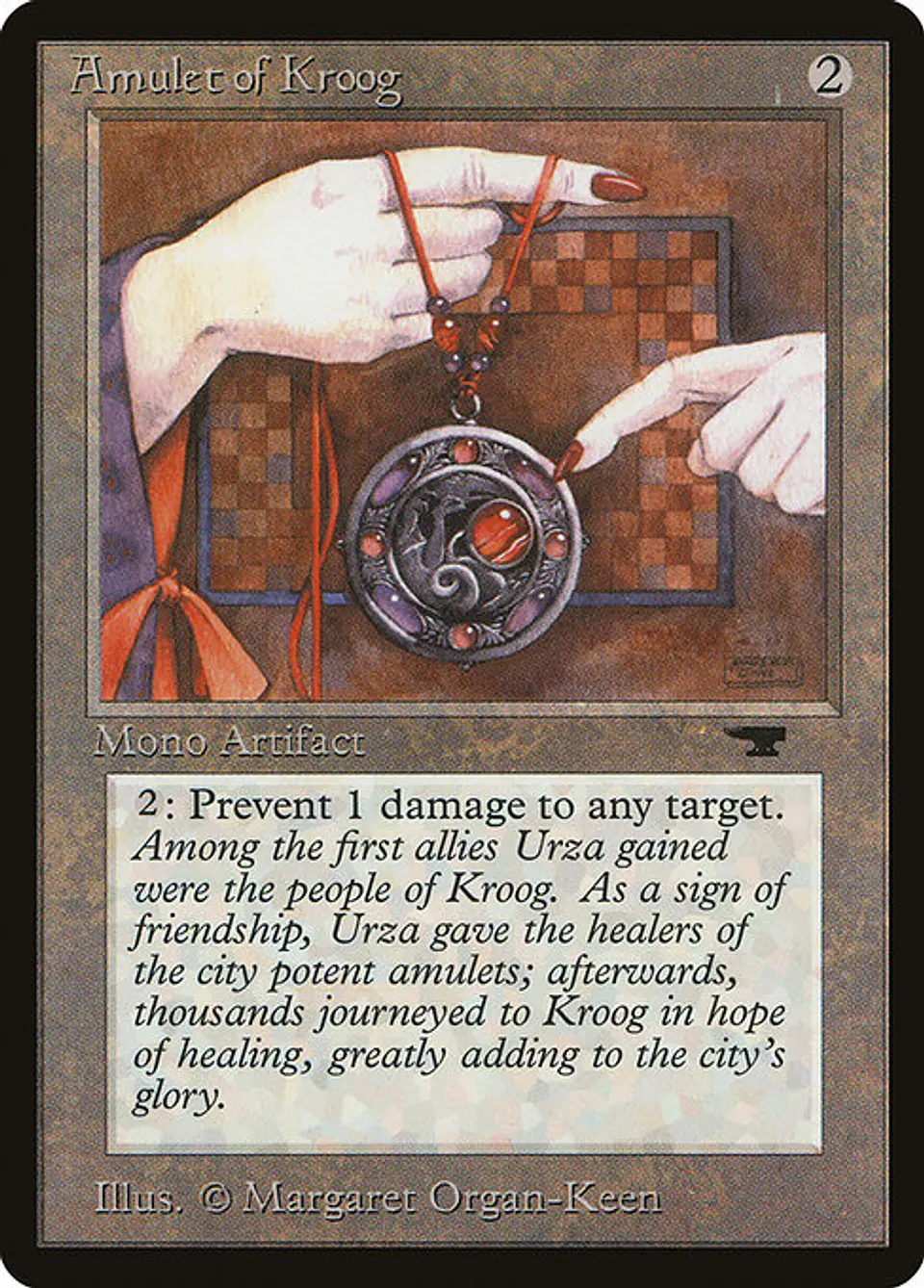Carta Magic - Amulet of Kroog - Idioma: Ingles - Edicion: Antiquities 1